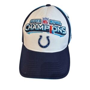 NWOT 2006 Reebok Indianapolis Colts Super Bowl XLI Champions Strapback Hat